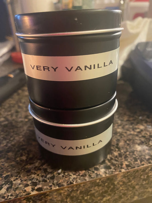 Very vanilla, 4 ounce candle