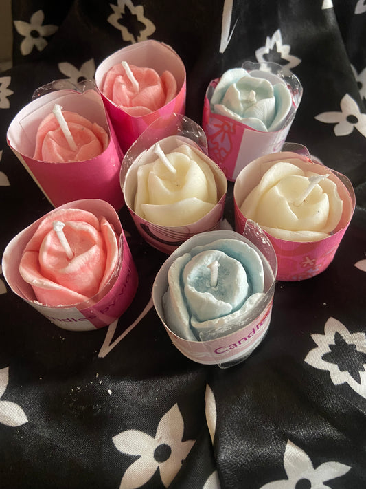 Rose wax melts/ rose tea lights
